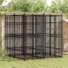 Outdoor Dog Kennel Steel 39.7 ft²