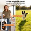 Dog Shock Collar with Remote Control – 3 Training Modes with Custom Voice, Dual Dog Support
