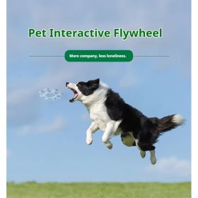 Pet Interactive Flywheel,Dog Toy,Fun Interactions Buildstronger Bonds (Accesories: MacaroonGreen)