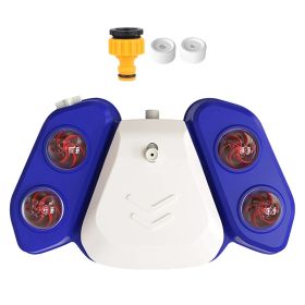 Blue-Yellow Color Options -- 1Pc Dog Water Fountain Multifunctional Automatic Pet Water Dispenser Outdoor Step-on Activated Sprinkler For Drinkin (Accesories: Blue)