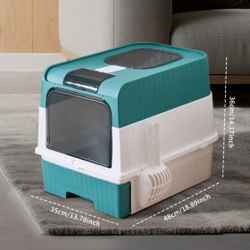 BlueMagic Cube Intelligent Cat Litter Box - Free Hands, Enjoy Pure Life & Automatic Cleaning, Silent Design, Preferred For Multi Cat Families (Accesories: Defaulttitle)