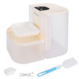 1Pc Smart Pet Water Fountain Automatic Cat Water Dispenser 4.5L Cordless Rechargeable Dog Water Fountain Self-Refill With 3 Adjustable Volume 3 T (Accesories: White)